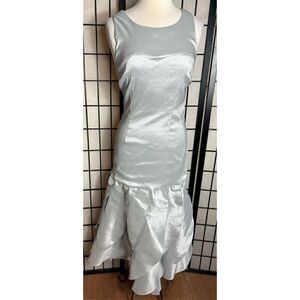 Giovanna Silver Sleeveless Bodycon Party Dress
